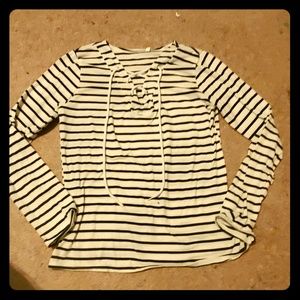 Black and white striped shirt
